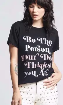 Odd People Los Angeles‎ Graphic T Shirt Be The Person Your Dog ThinksYou Are Blk