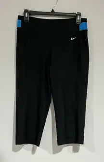 Woman’s Nike Dri Fit Small Black Crop Active Pants