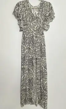 Jack BB Dakota Women's Electric Feels Paisley Printed Dress w/ Romper Shorts Md