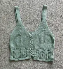 Green Crochet Top