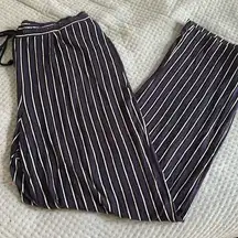 Donna Karan Donna Karen Womens stripe pj pants size medium -used