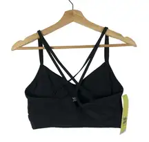 All In Motion Black Strappy Low Support Sports Bra M