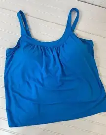 COCO REEF Underwire Bra Swim Tankini Top Blue Padded Beach Plus Size 20W