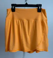 Aerie OFFLINE sz‎ M Orange Skort Built-in Shorts Tennis Pickleball Activewear