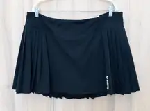 Reebok Womens Active Skort Size XXL Black Pleated Athletic Y2K Sporty Tennis