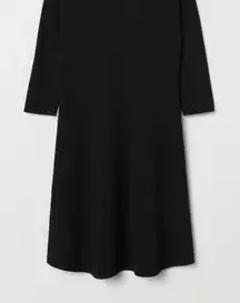 H&M Elegant Black Long Sleeve Dress