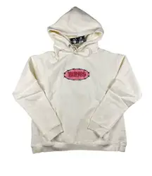 Billy Bones Club - Bones Bar Hoodie in Off-white and Pink