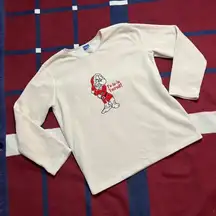 Vintage Disney fleece cream Grumpy elf Fa-La-la yourself! Crewneck sweater cozy