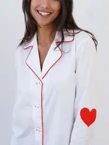 TOSS Designs Red Heart Nightshirt Women's Sz. S/M