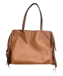 BP. Faux Leather Fringe Tote Bag Women’s Boho Western Style Shoulder Purse