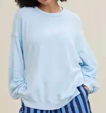 Aerie Oversized Light Blue Crewneck Women's XL