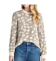 SPLENDID Mal Leopard Eyelash Fuzzy Sweater