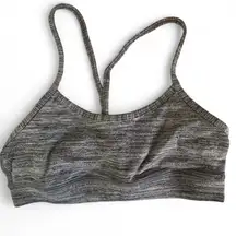 Grey and white lululemon  sports bra. size 0.