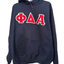 Phi Delta Alpha Sorority Greek Life Gildan Hoodie, XL