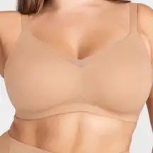 Honeylove NWT Tan Nude Crossover Wireless Bra‎