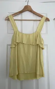 Yellow Ruffle Tank