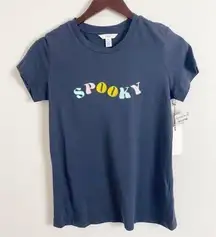 1901 x Nordstrom Blue Spooky Graphic Logo Short Sleeve T-Shirt Size XS NEW