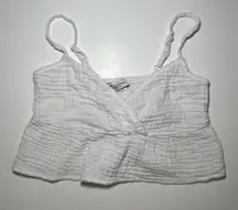 Arizona Jean Co White Crop Top 