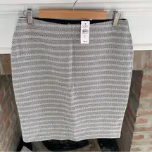 NWT Ann Taylor Loft Small Grey Pencil Skirt Office Professional Teaching Vibe