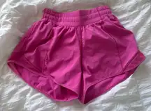 Sonic pink Low-Rise Lululemon Hotty Hot Shorts 4"
