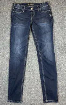 Silver Jegging Jeans Womens 29 Blue Suki Legging Dark Skinny Low Rise Stretch