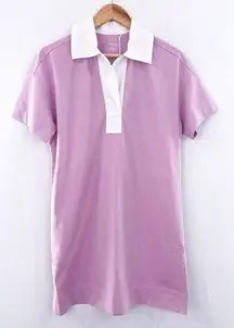 NEW Everlane Pink Collared Shirt Dress siz Small Cotton Preppy Polo Academia