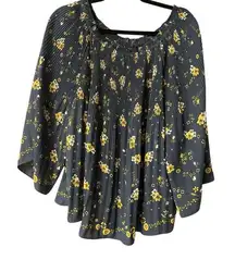 Max Edition Blue floral print blouse