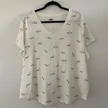 Old Navy Shine Bright, Peace and Love Everywear Tee Size XXL