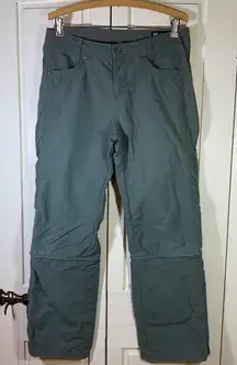 Kuhl Mountain Culture Convertible Hiking Pants Womens Short 10 Gray‎ FLAWS