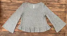 Gilligan & O’Malley Bell Sleeve Top - Size: Medium