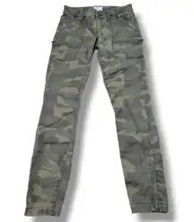 Joie  Jeans Size 24 26x27 Women's Skinny Jeans Stretch Ankle Zip Camouflage Camo