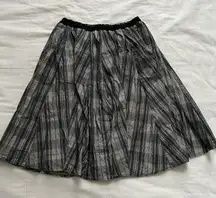 Axes Femme Grey and black plaid micro corduroy skirt Size medium
