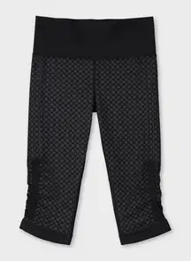 Lululemon In The Flow Crop II Heathered Deep‎ Coal Legging Size 4