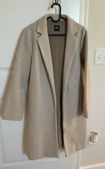 Elegant Beige Peacoat