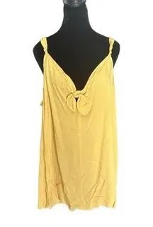 Torrid Mustard Yellow Front Tie Spaghetti Strap Flowy Size 3X NWT