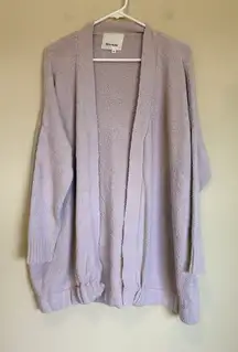 Rita‎ Row Amapola Spain Boucle Cardigan Lavendar Womens Oversized XS
