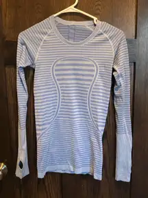 Lululemon blue long sleeve Swiftly Size 4