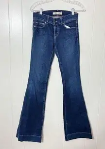 J Brand LOVESTORY Blue Low Rise Wide Leg Jeans Size 26