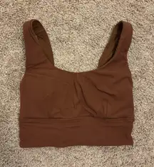 Lululemon Brown Ribbed Align Sports Bra