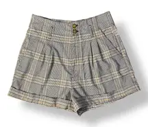 Abercrombie & Fitch Plaid High-Waisted Shorts Womens Size M‎ Preppy