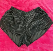 Zebra Print Lululemon Hotty Hot Shorts