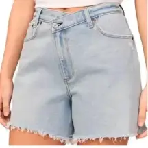 Abercrombie & Fitch The Dad Short High Rise Shorts Sz 37 NWT Criss Cross