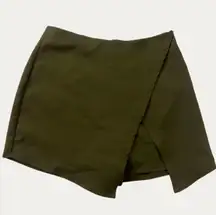 Wrap Olive Mini Skort