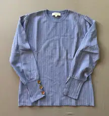 Rib Knit Puff Sleeve Top