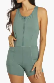 Free People Movement Show Me Something Shortse One Piece Misty Frost Green Small