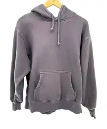 Tna Fleece Hoodie Sweatshirt Gray Size 1 Oversized Kangaroo‎ Pocket Cozy Aritzia