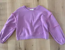 Fanco Boutique Pink/Purple Fringe Sweatshirt