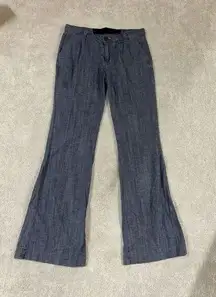 joe's jeans Joe's‎ Jeans Women's Chambray Mid Rise Wide Leg Soft Pant Jean Size 28  $178