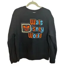 Disney WALT  WORLD FUZZY LOGO WOMENS SWEATSHIRT