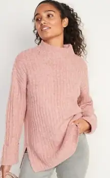 Old Navy Womens Pink Mock Neck Ribbed Tunic Sweater, 3x